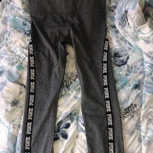 Grey PINK leggings